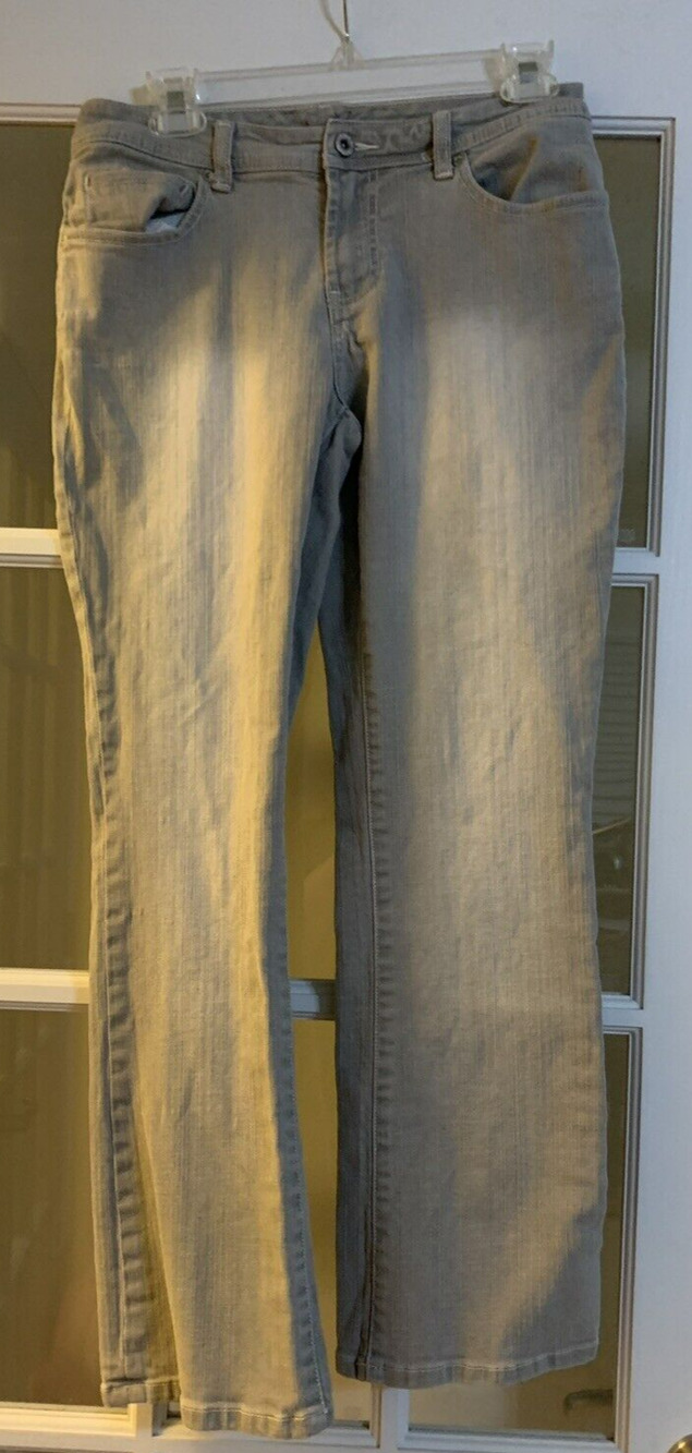 Chicos platinum gray denim womens jeans Quartz MS chicos 0 short